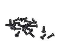 sourcing map M2 x 6mm Cruciforme Vis Attache Noir pour Portable PC TV Ventilateur Interrupteur 500pcs