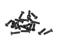 sourcing map M2 x 8mm Cruciforme Vis Attache Noir pour Portable PC TV Ventilateur Interrupteur 150pcs