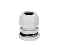 sourcing map M20 Presse-étoupe Câble Glande Imperméable Plastique Joint Réglable Contre-écrou Blanc pour 6mm-12mm Diamètre Câble Fil