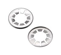 Sourcing Map M20 x 40mm Rondelle de Verrouillage Interne Dent Étoile Inox Acier Pousser Verrou V Clips Attache 50pcs