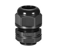 sourcing map M25 Presse-étoupe 2 Trous Imperméable eau Contre-écrou conneteur nylon Fil 6.4-8.7mm Dia