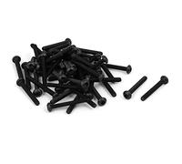 sourcing map M2x15mm métal tête classe 10.9 vis boulon hexagonal prise fixation boulon 50pcs