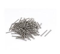sourcing map M2x25mm acier inoxydable tête fraisée plate cruciforme 100pcs