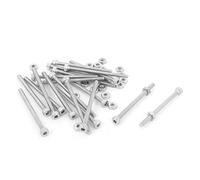 Uxcell Vis M2 x 30 mm moletée tête hexagonale Socket Cap Lot de 20 pcs