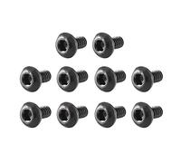 sourcing map M2x4mm 10.9 Acier alliage hexagonale prise tête ronde vis boulon 100pcs