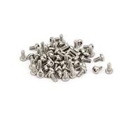 sourcing map M2x4mm 304 Bouton acier inox vis tête Torx Fastener 60PCS