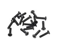 Sourcing map M3,5 x 16 mm Phillips Vis de fixation Noir pour ordinateur portable PC TV Ventilateur Audio Switch 50 pcs