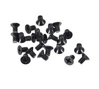 sourcing map M3.5 x 6mm Cruciforme Vis Attache Noir pour Portable PC TV Ventilateur Interrupteur 50pcs