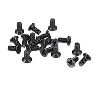 sourcing map M3.5 x 8mm Cruciforme Vis Attache Noir pour Portable PC TV Ventilateur Interrupteur 50pcs