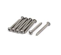 sourcing map M3,9 x 35mm Acier inoxydable 304 Vis autotaraudeuses antivol à tête cylindrique Torx 10Pcs