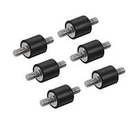 sourcing map M3 Silent Bloc Support Caoutchouc 6Pcs Mâle/Mâle Amortisseur pour Moteur Générateur Compresseur Garage Inverse Pompe Impact Air Générateur Bobines D8mmxH8mm