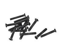 sourcing map M3 x 20mm Cruciforme Vis Attache Noir pour Portable PC TV Ventilateur Interrupteur 50pcs