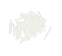 sourcing map M3 x 30 mm tête cruciforme Nylon vis à croix blanche 50 pcs