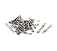 sourcing map M3 x 30 mm-Vis à tête hexagonale avec écrous de serrage à capuchon Lot de 20
