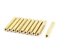 sourcing map M3 x 30mm Femme/Filetage Femelle Laiton Hex Entretoise Standoff 10 pièces