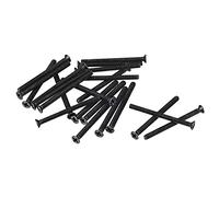 sourcing map M3 x 35mm Cruciforme Vis Attache Noir pour Portable PC TV Ventilateur Interrupteur 50pcs