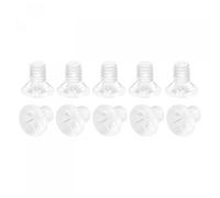 sourcing map M3 x 4mm Vis Plastique Cruciforme Tête Plate Pour Machine PC Boulons Transparent 25Pcs