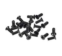 sourcing map M3 x 8mm Cruciforme Vis Attache Noir pour Portable PC TV Ventilateur Interrupteur 150pcs