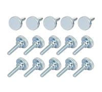 sourcing map M3x12mm Vis Moletée Tête entièrement fileté fixation 15Pcs