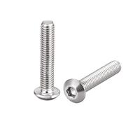 sourcing map M3x16mm Vis à métaux tête ronde à six pans creux Boulon 50Pcs