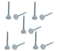 sourcing map M3x30mm Vis Moletée Tête entièrement fileté acier carbone 10pcs