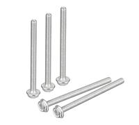 sourcing map M3x40mm Phillips Cruciformes Hex Tête Bride Boulons, 30pcs 304 Inox Acier Hexagone Machine Vis