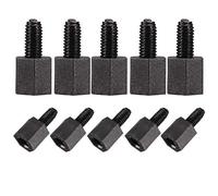 sourcing map M3x6mm+6mm Mâle-Femelle Hexagonal Nylon PCB Carte Mère écarteurs Entretoise pour FPV Drone Quadcopter Ordinateur & Circuit Imprimé Noir 50pcs