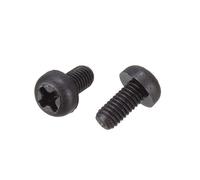 sourcing map M3x6mm Vis Nylon Tête Ronde cruciforme machine nylon noir fixation 100pcs