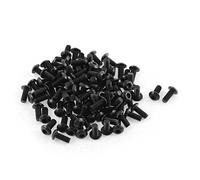 sourcing map M3x7mm Fil 10.9 Alliage Acier Bouton Tête Hex Prise Casquette Vis Boulon 100pcs