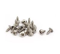 sourcing map M3x8mm Acier inox 316 vis autotaraudeuse tête Cruciforme 20Pcs