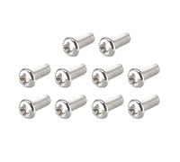 sourcing map M3x8mm acier inoxydable tête ronde cruciforme vis Machine 100pcs