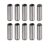 sourcing map M4 Interne Filetage Goupille 10pcs 6x20mm Chanfreinage Plat Carbone Acier Cylindrique Broche Lit Bibliothèque Métal Dispositifs Industriel Broches