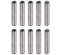 sourcing map M4 Interne Filetage Goupille 10pcs 6x30mm Chanfreinage Plat Carbone Acier Cylindrique Broche Lit Bibliothèque Métal Dispositifs Industriel Broches