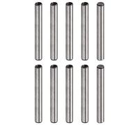 sourcing map M4 Interne Filetage Goupille 10pcs 6x40mm Chanfreinage Plat Carbone Acier Cylindrique Broche Lit Bibliothèque Métal Dispositifs Industriel Broches