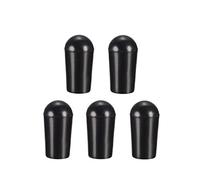 sourcing map M4 Interrupteur Pointe Bouton Capuchon Plastique Remplacement pour 3 Voie Bascule Pickup Sélecteur Noir 5Pcs