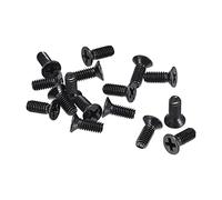 sourcing map M4 x 10mm Cruciforme Vis Attache Noir pour Portable PC TV Ventilateur Interrupteur 50pcs