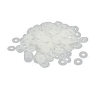 sourcing map M4 x 10mm x 1mm Nylon Plat Tampons Isolantes Rondelles Joints Attache 200PCS