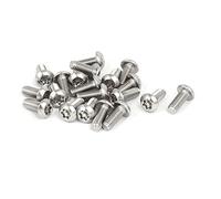 sourcing map M4x10mm Vis Inviolable Tête Bombée Torx Bouton 304 Acier Inoxydable Sécurité 20pcs