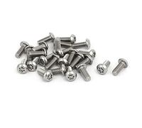 sourcing map M4x10mm Vis Inviolable Tête Bombée Torx Bouton 304 Acier Inoxydable Sécurité 25pcs