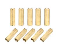 sourcing map M4x20 Femelle-Femelle Hexagonal Laiton PCB Carte Mère écarteurs Entretoise pour FPV Drone Quadcopter Ordinateur & Circuit Imprimé 25pcs