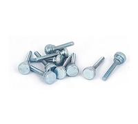 sourcing map M4x25mm Vis moletée tête main acier carbone 10pcs