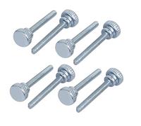 sourcing map M4x30mm Vis Moletée Tête entièrement fileté fixation 8Pcs
