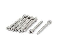 sourcing map M4x35mm acier inox 316 Fil entièrement vis hex prise 10Pcss