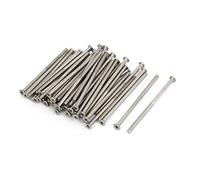 sourcing map M4x80mm Tête Fraisée Phillips Vis Boulons 50pcs