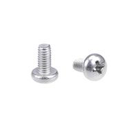 sourcing map M4x8mm Vis métaux cylindrique Phillips Tête croix Vis fixation boulon 30Pcs