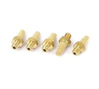sourcing map M5 Filetage air pneumatique en laiton mise à échappement filtre silencieux 5pcs