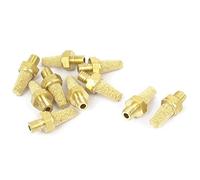 sourcing map M5 Filetage air pneumatique en laiton mise à échappement filtre tranquille 10pcs