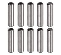 sourcing map M5 Interne Filetage Goupille 10pcs 8x30mm Chanfreinage Plat Carbone Acier Cylindrique Broche Lit Bibliothèque Métal Dispositifs Industriel Broches