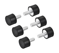 sourcing map M5 Silent Bloc Support Caoutchouc Mâle Filetage D15xH10mm 6Pcs