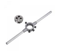 sourcing map M5 x 0,5 Filière Filetage Rond et Porte-filière 20mm (pour M3.5-M6 Filière) Réglable